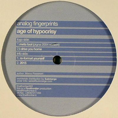 Analog Fingerprints - Age Of Hypocrisy