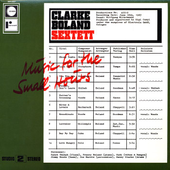 Clarke Boland Sextet - Music For The Small Hours (180gr.)
