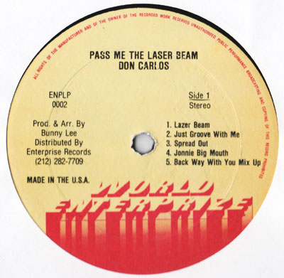 Don Carlos - Pass Me The Laser Beam