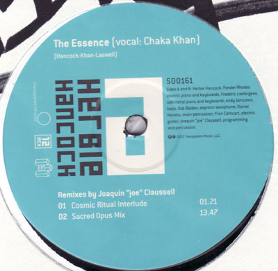 Herbie Hancock Feat Chaka Khan - The Essence (Joe Claussell Remix)