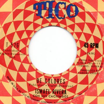 Ismael Rivera Con Sus Cachimbos - De Colores/ Lo Dice La Luna