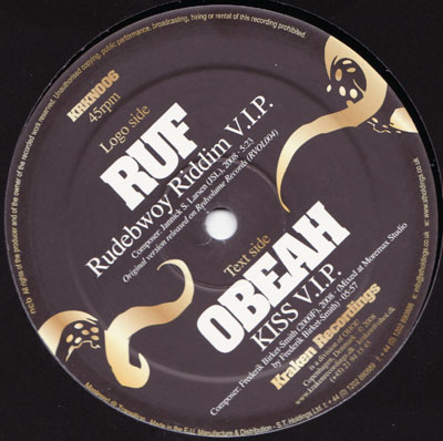 Ruf/ Obeah - Rudebwoy Riddim/ Kiss