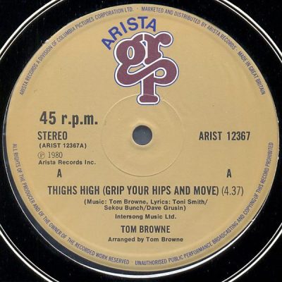 Tom Browne - ‎Thighs High (Grip Your Hips And Move) / Dreams Of Lovin' You