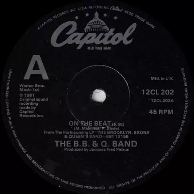 The B.B. & Q. Band – On The Beat
