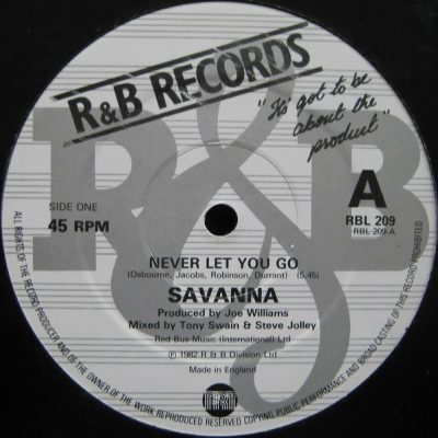 Savanna ‎– Never Let You Go